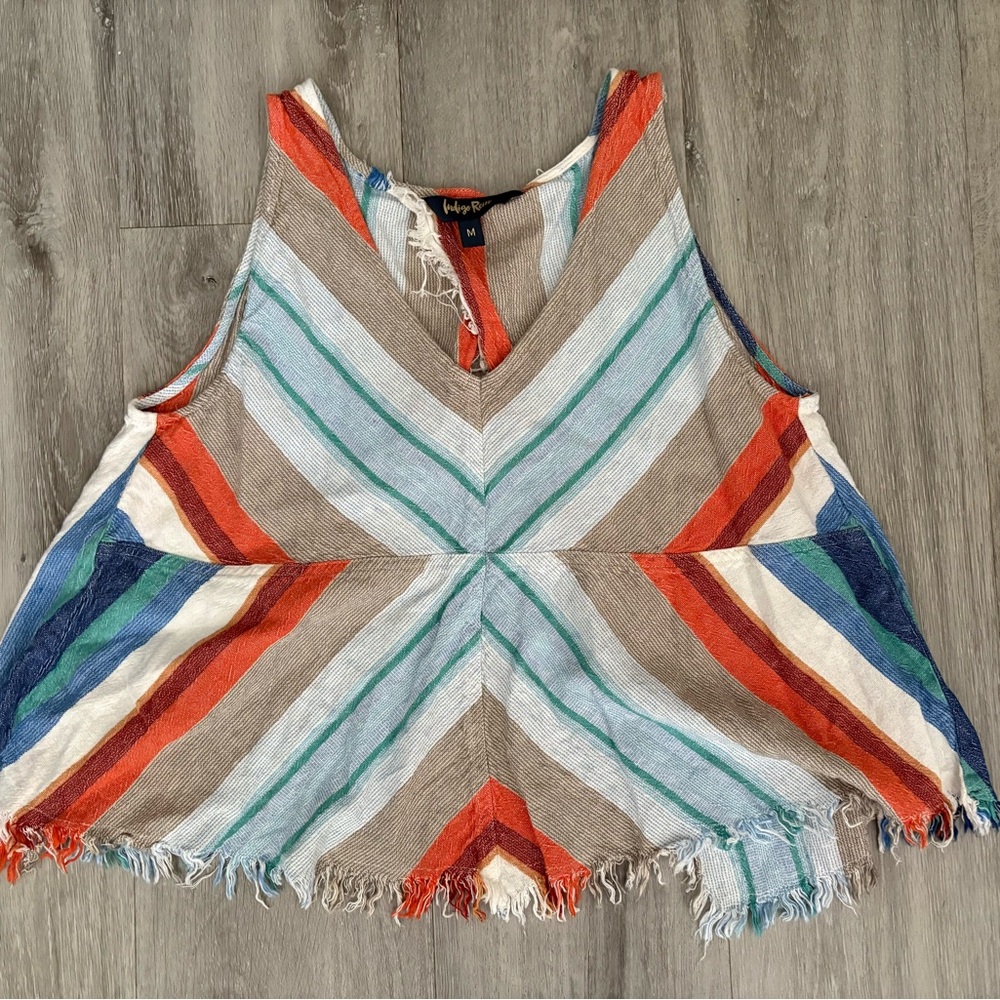 Indigo Rein Multicolor Chevron Tank Top